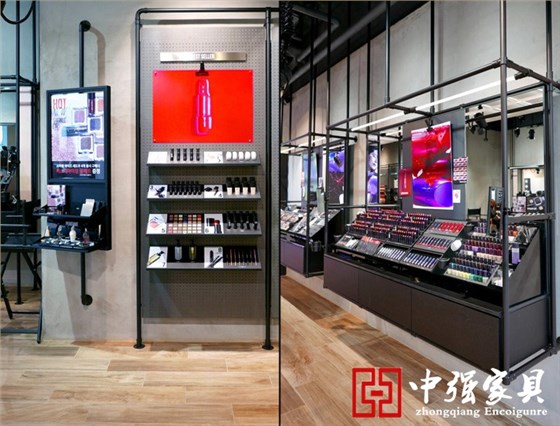 南京展柜，展柜設計,化妝品展柜