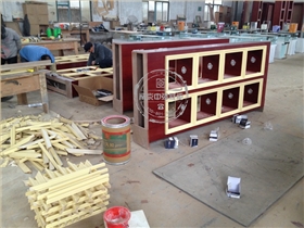 煙酒烤漆展柜制作