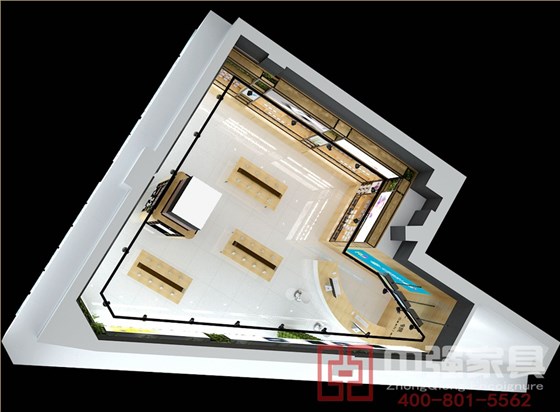 義務手機店展柜制作設計效果圖