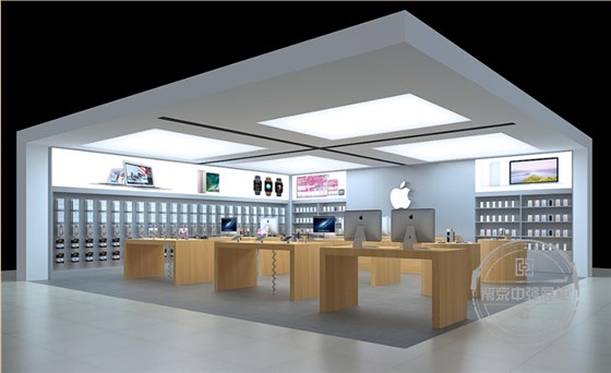 側立面蘋果專賣店效果圖