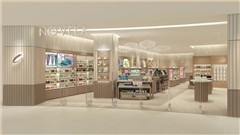 南京中央商場專業定制化妝品展柜——中強展柜廠