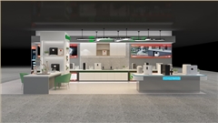 碧水源凈水展示柜展柜定制