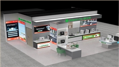 碧水源凈水展示柜展柜定制