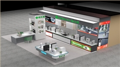 碧水源凈水展示柜展柜定制