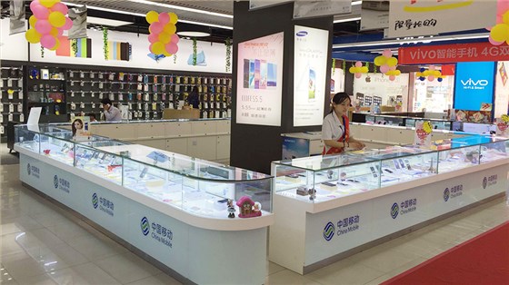 手機展柜,展柜設計,南京展柜設計