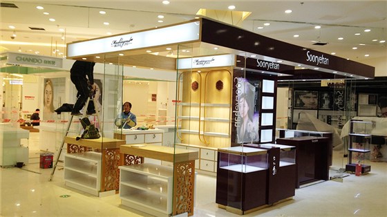 化妝品展柜,南京柜臺,南京展柜,南京展柜設(shè)計