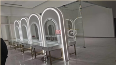 理發(fā)店鋪裝修，烤漆展柜定制，南京中強(qiáng)展柜廠