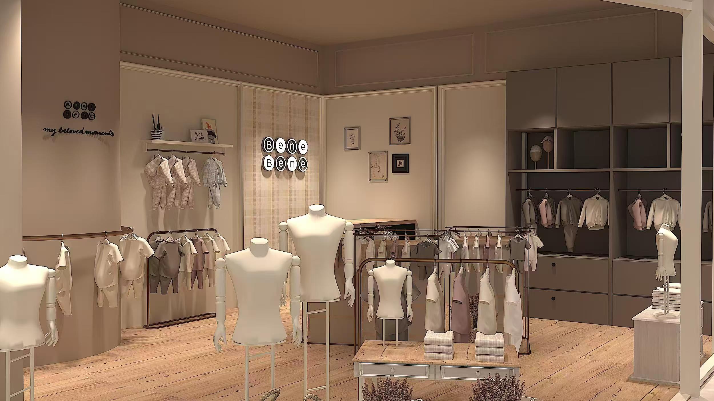 現(xiàn)代童裝展示柜