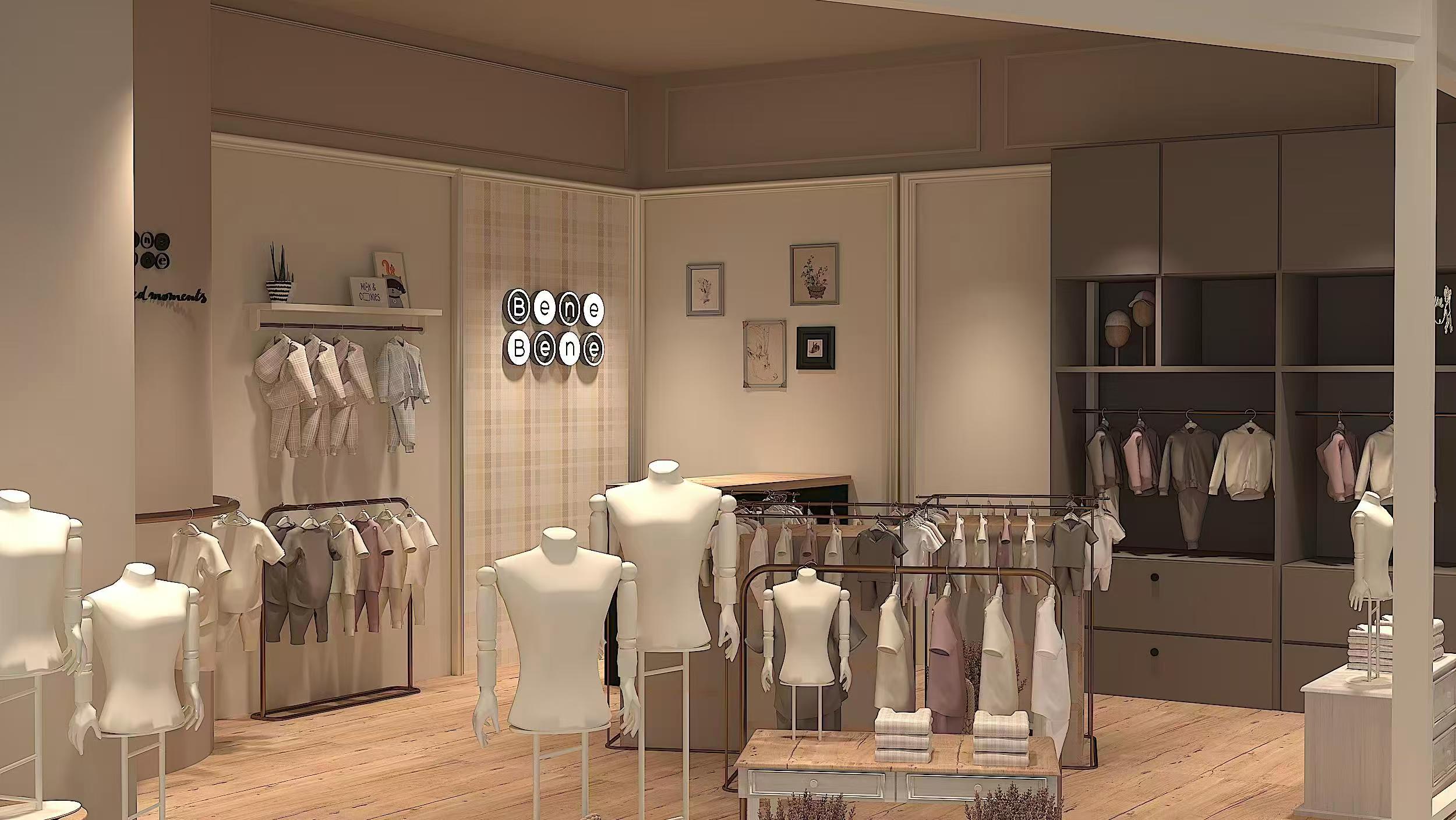 南京m＆p服裝店設計展柜制作