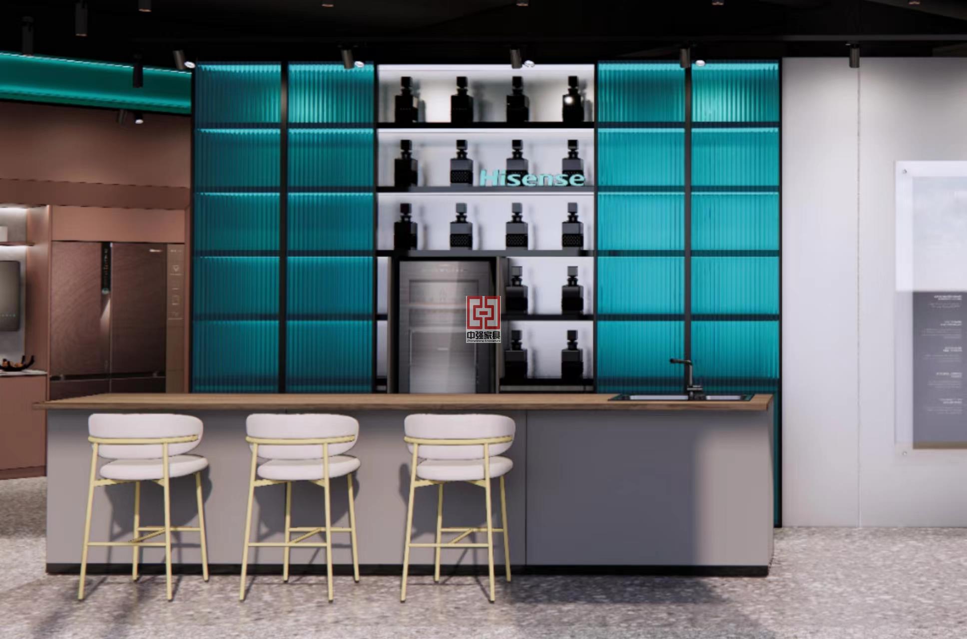 海信品質(zhì)之家-中強(qiáng)展柜 電氣展柜制作