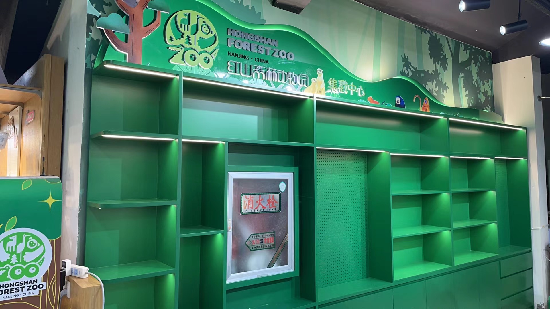 紅山動物園展柜精彩展示,探秘動物世界——中強展柜廠