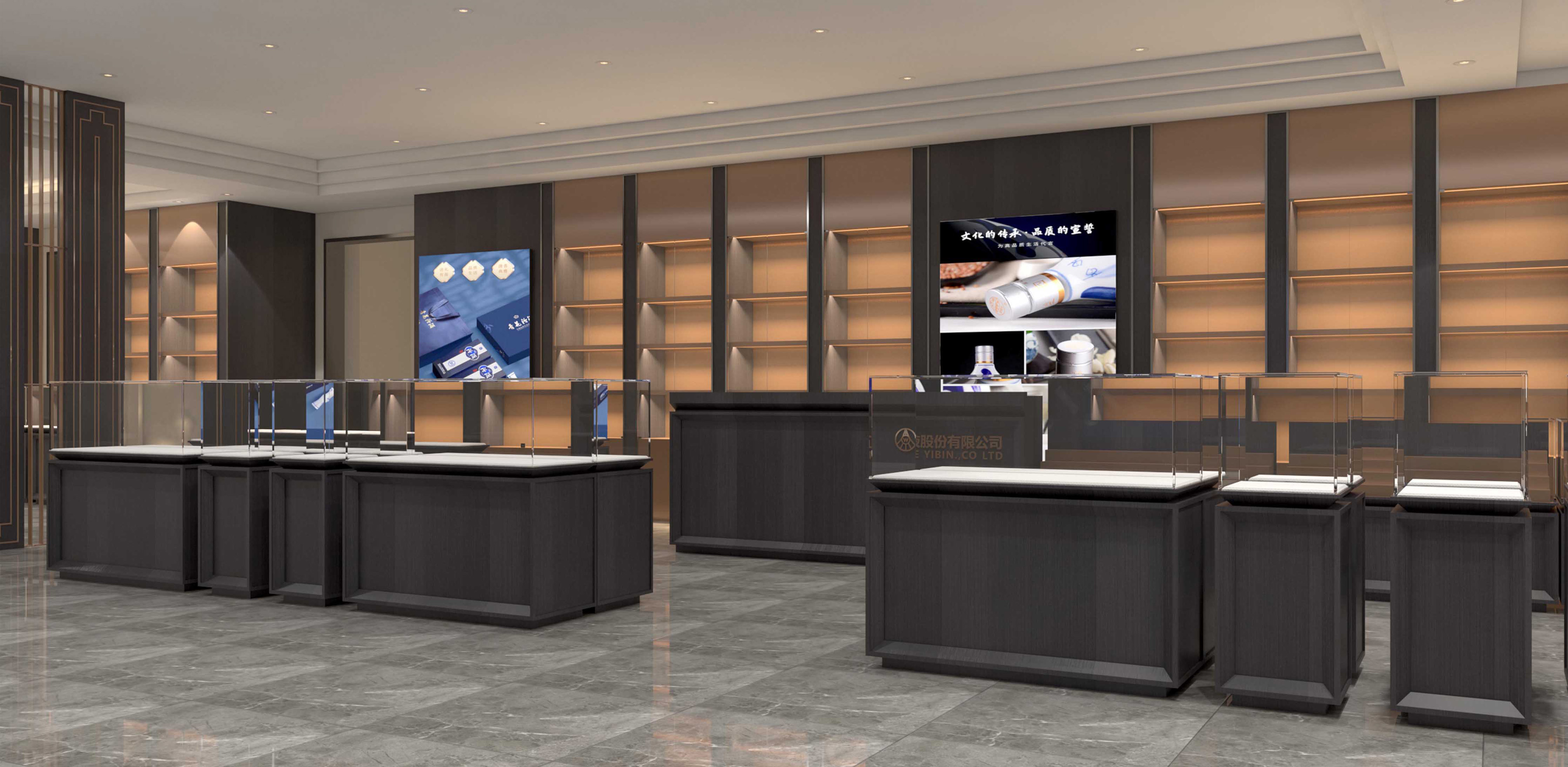 南京煙酒店鋪設計，南京煙酒展柜設計制作安裝