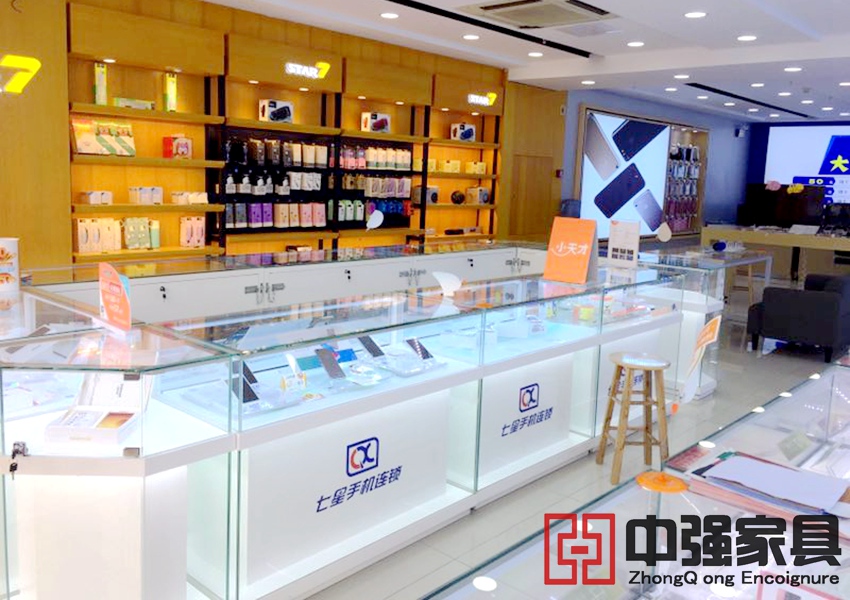 南京手機柜臺，手機展柜設計