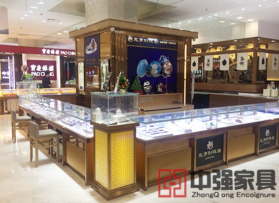 商場專賣店珠寶展示柜珠寶柜臺定做