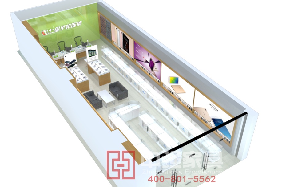 手機展柜制作