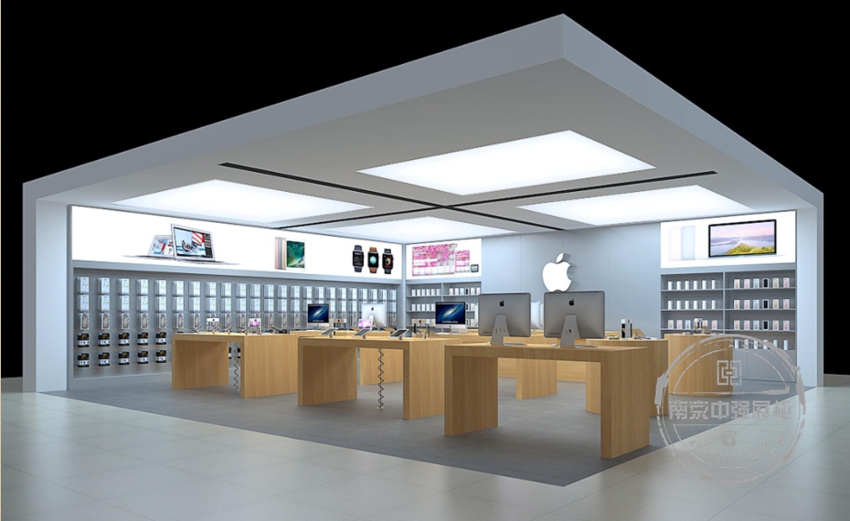 側立面蘋果專賣店效果圖