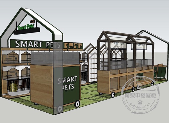 武漢寵物展柜設計制作
