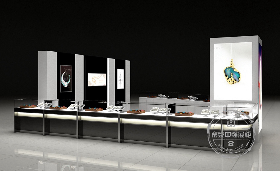 珠寶展柜立體圖形