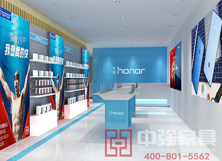 中強設計華為榮耀專柜制作