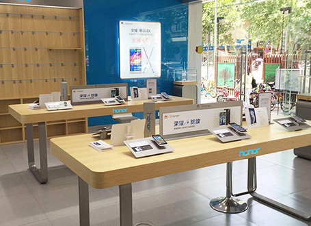 華為榮耀手機展柜