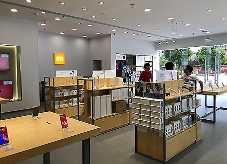 小米之家專賣店設計裝修展柜定制