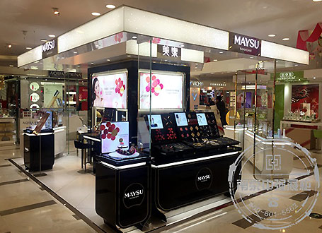 南京美素化妝品展柜設計制作安裝服務