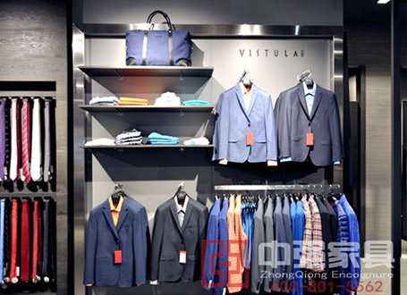 南京地區男裝VISTULA展示柜展架展柜定做廠家
