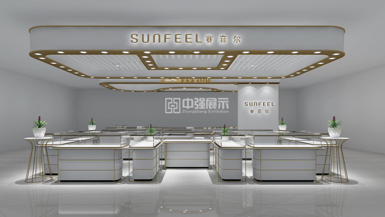 蘇州賽菲爾珠寶展柜訂制-中強(qiáng)展柜廠