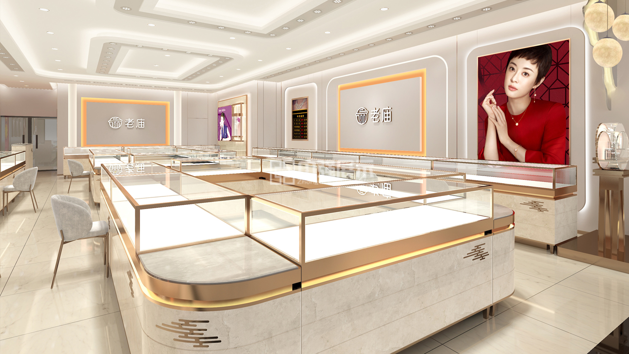 鎮(zhèn)江珠寶展示柜設計定制-中強展柜廠