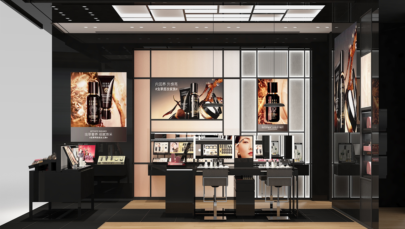 高檔化妝品展柜制作服務