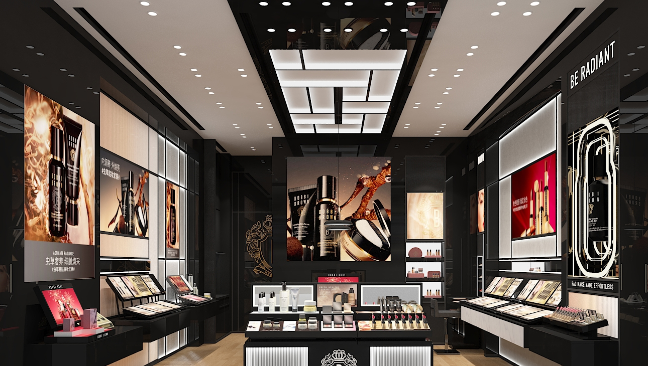 品牌化妝品展柜定制-中強展柜廠