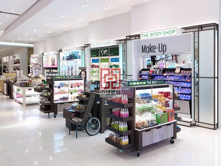美妝百貨展柜定制專業(yè)展柜廠家中強(qiáng)展柜