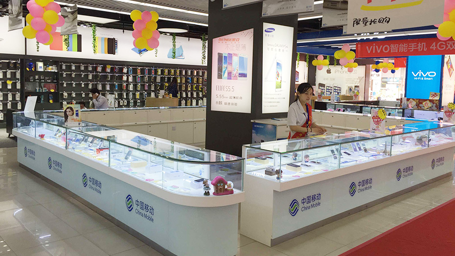 手機展柜,展柜設計,南京展柜設計