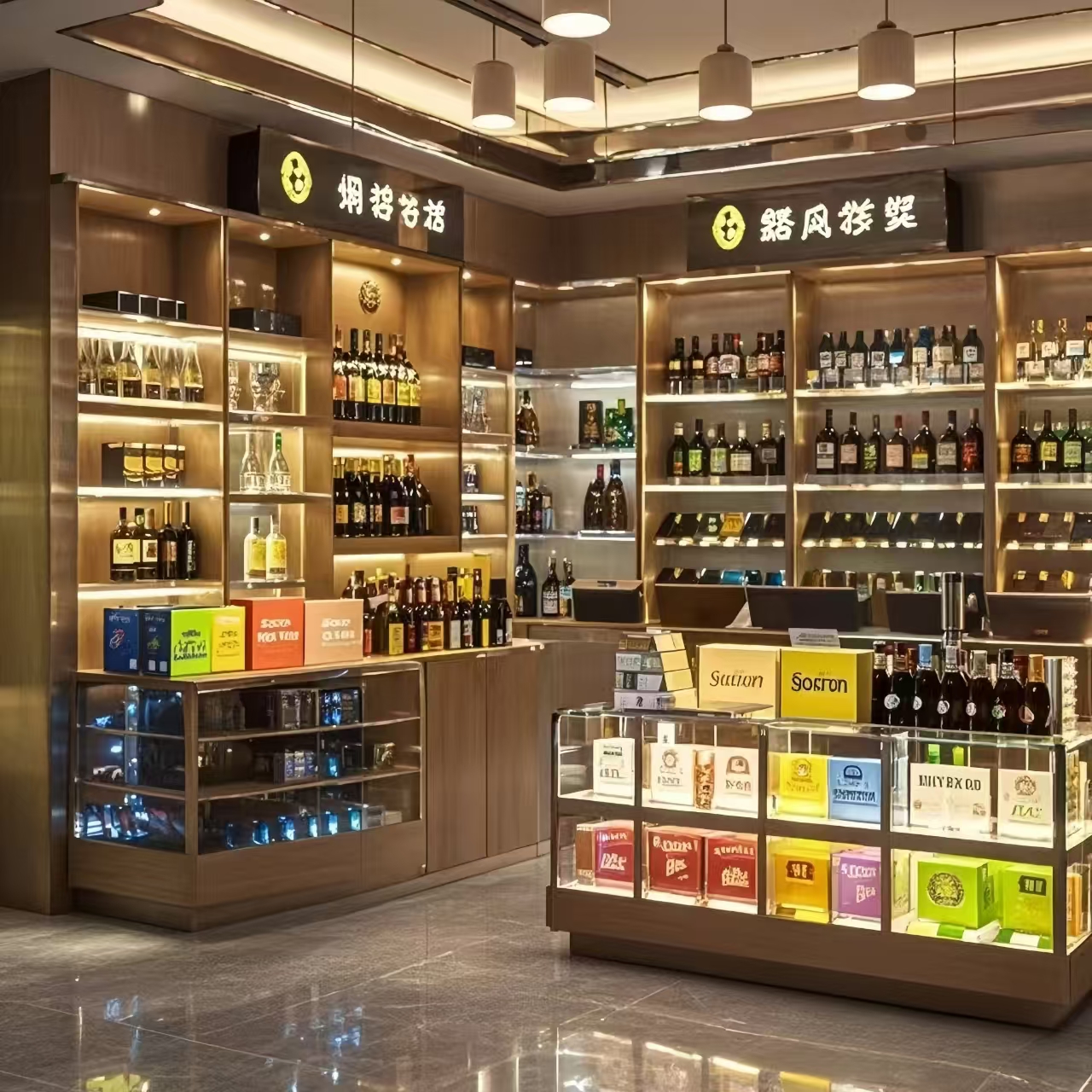 南通煙酒展柜定制廠家-中強展柜廠