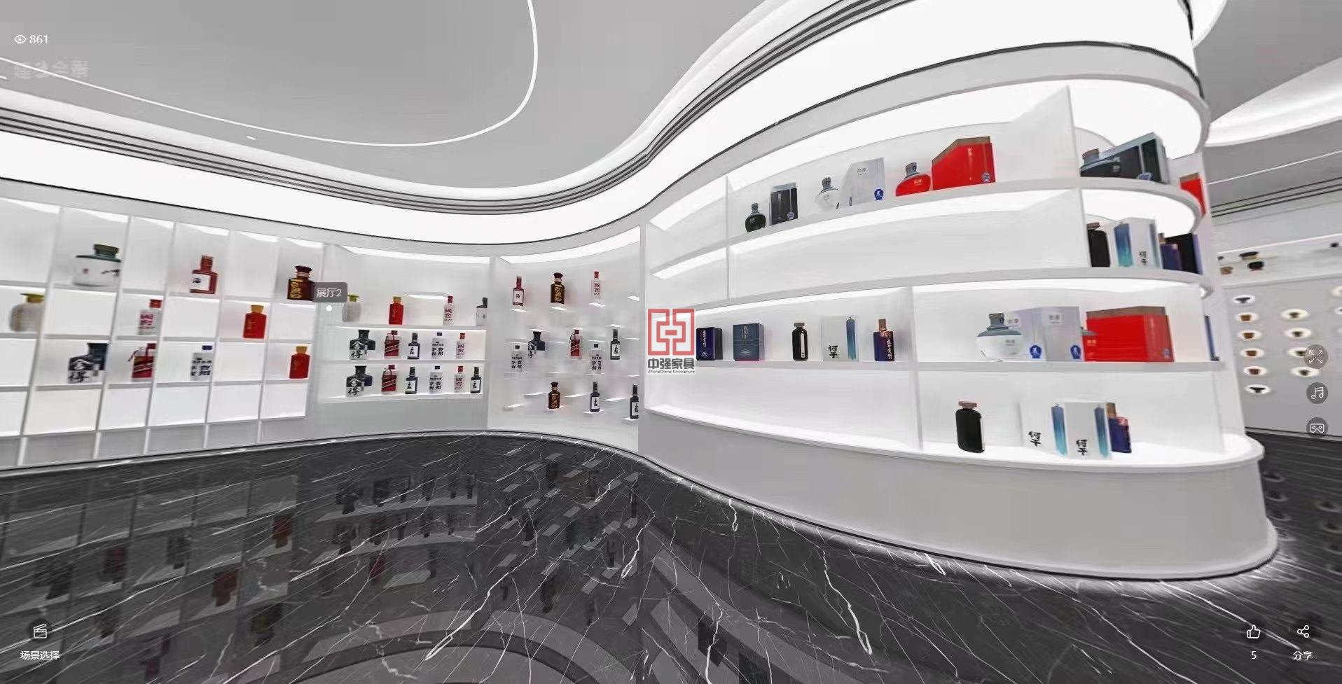 無錫奢華煙酒廠家直發定制展柜-中強展柜廠