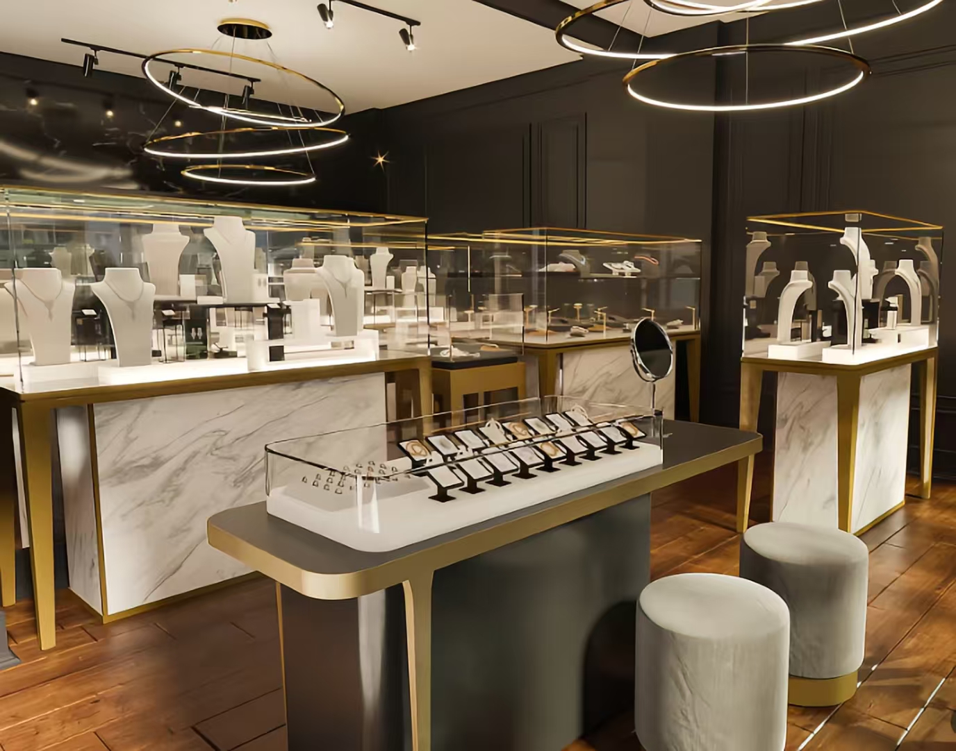 卡瑞德珠寶展柜定制